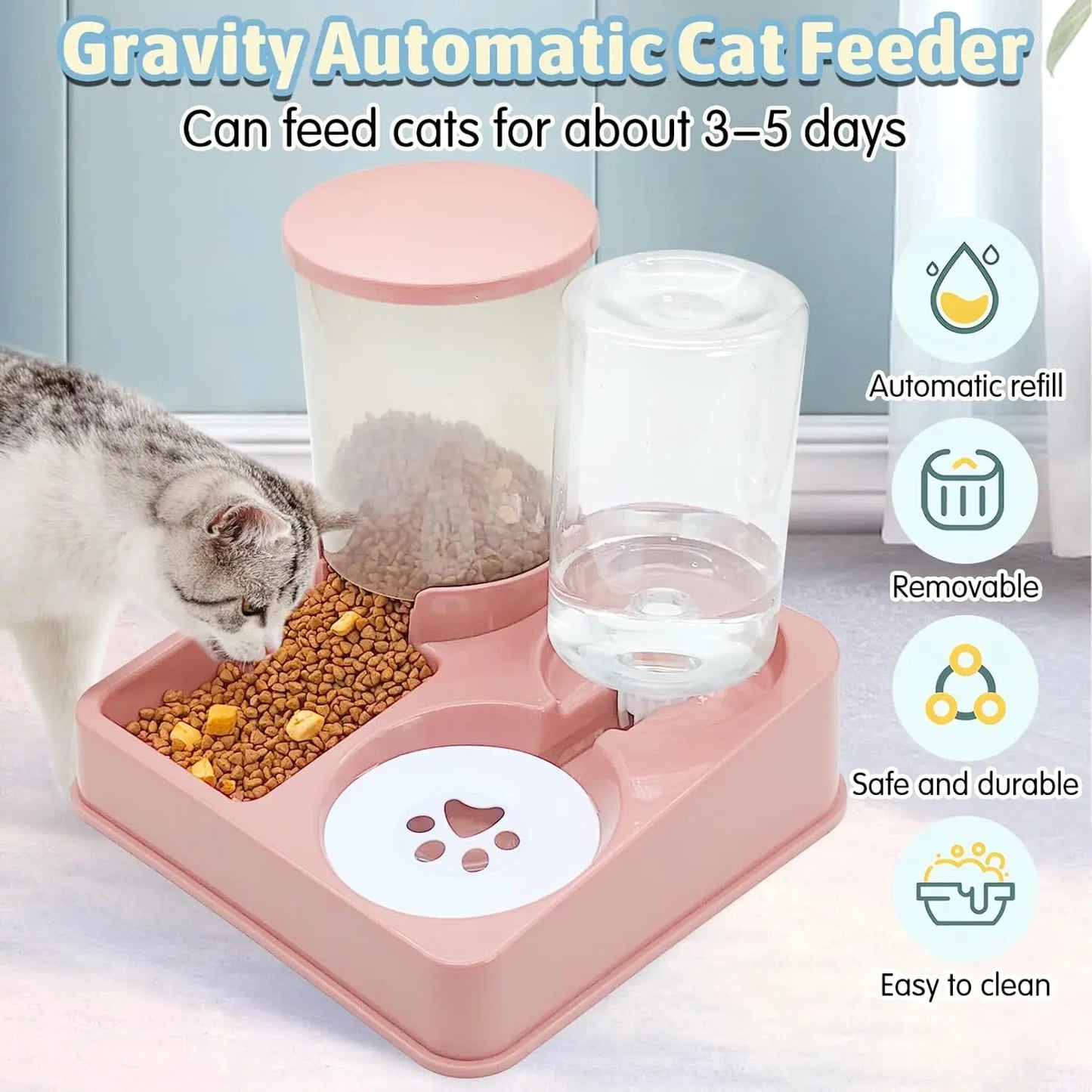 Whisker Diner Duo - Animal & Pet Supplies - Boopawdoo