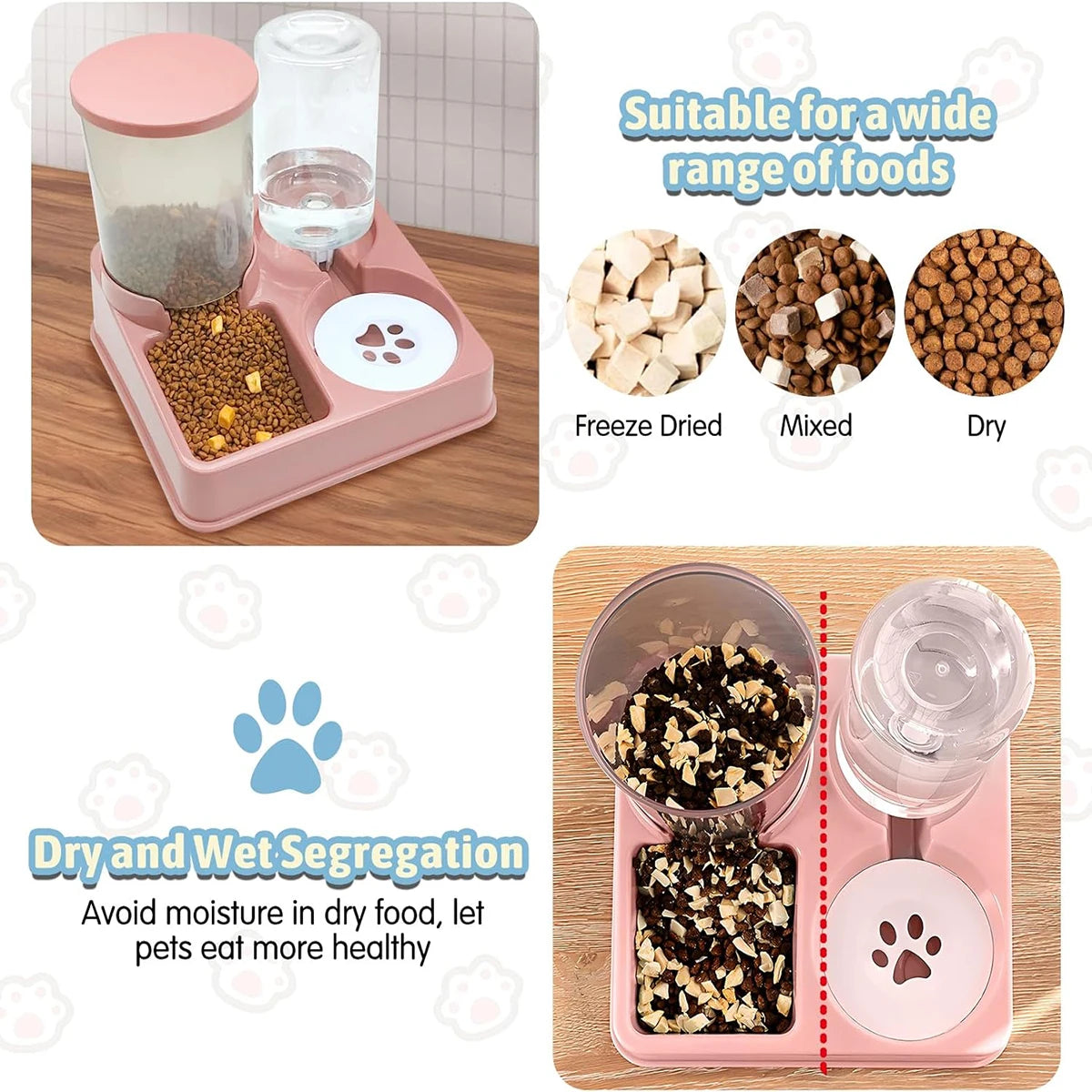 Whisker Diner Duo - Animal & Pet Supplies - Boopawdoo
