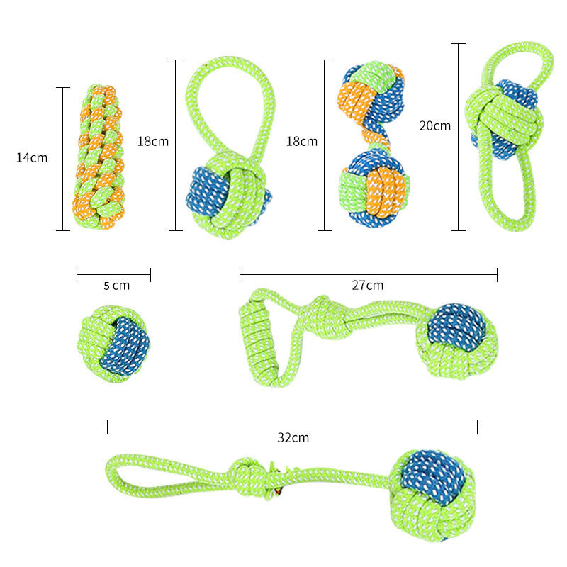 ChewChum Rope Toy Set - Animal & Pet Supplies - Boopawdoo