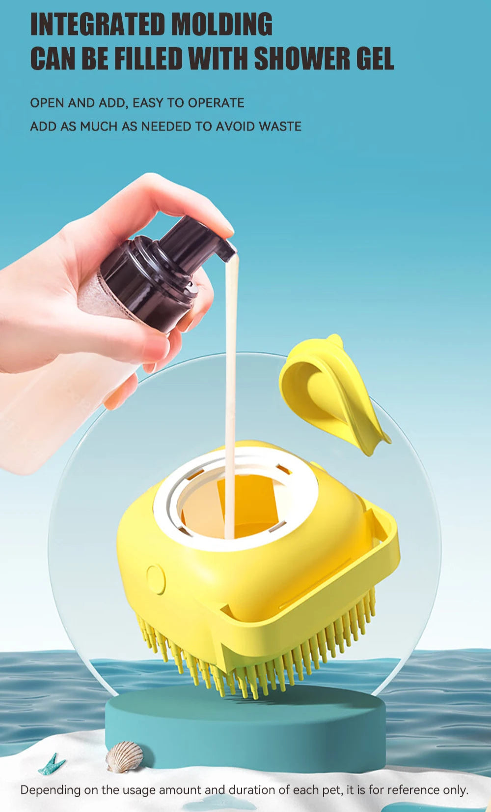 Suds & Snugs Grooming Brush - Animal & Pet Supplies - Boopawdoo