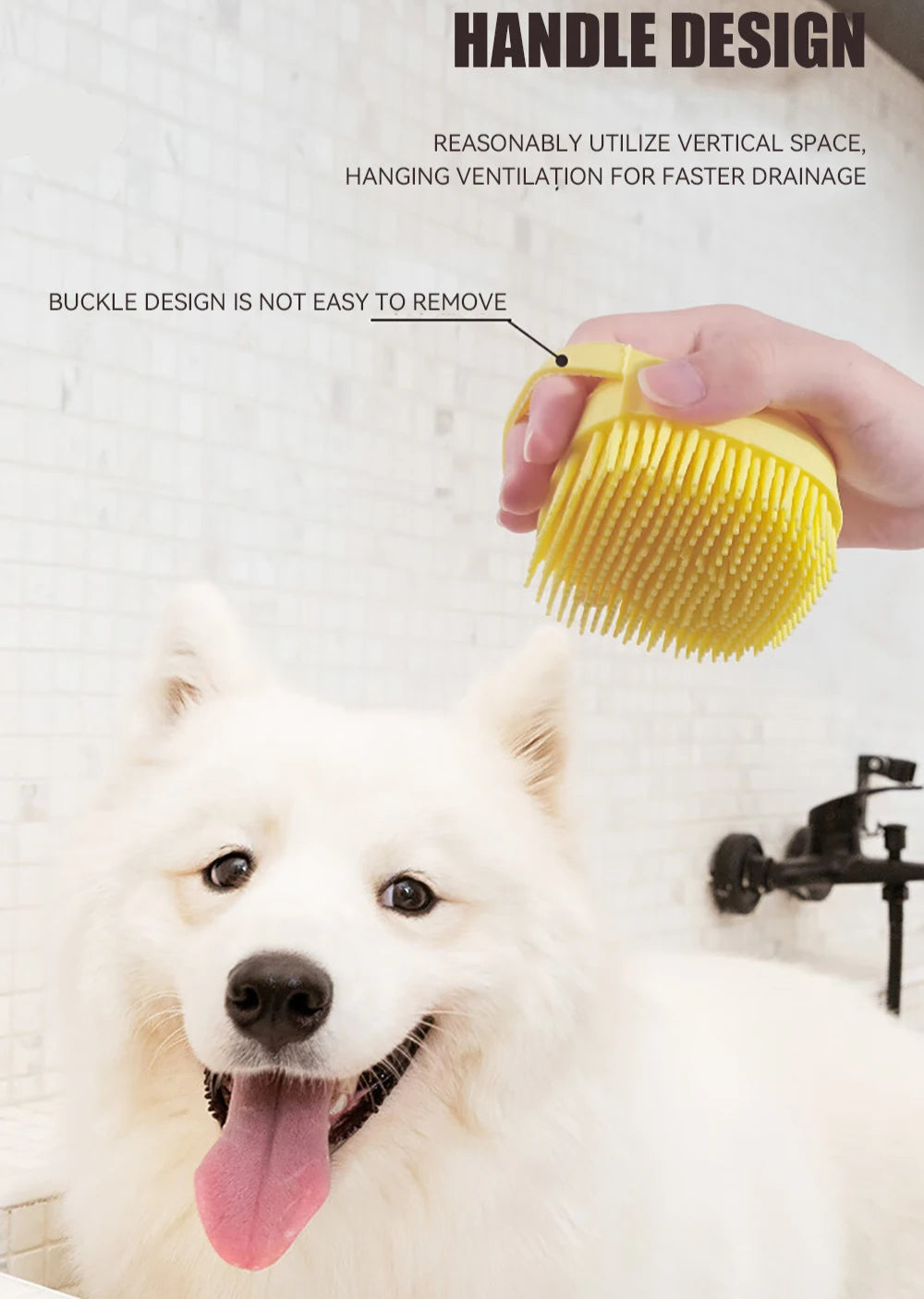 Suds & Snugs Grooming Brush - Animal & Pet Supplies - Boopawdoo