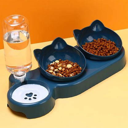Meow & Sip Trio Bowl - Animal & Pet Supplies - Boopawdoo