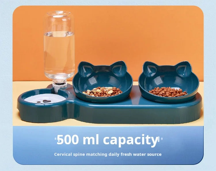 Meow & Sip Trio Bowl - Animal & Pet Supplies - Boopawdoo