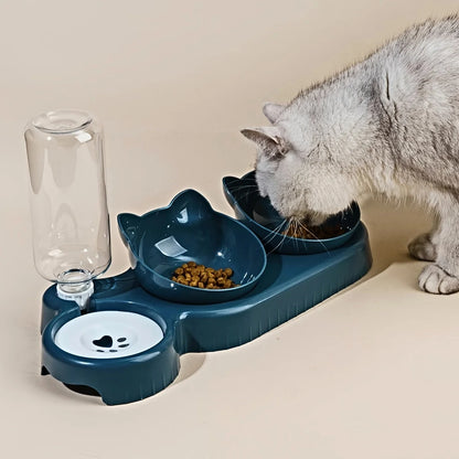 Meow & Sip Trio Bowl - Animal & Pet Supplies - Boopawdoo