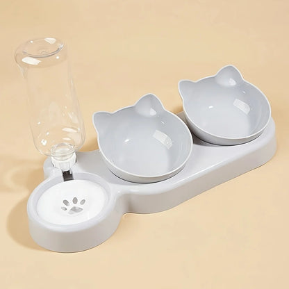 Meow & Sip Trio Bowl - Animal & Pet Supplies - Boopawdoo