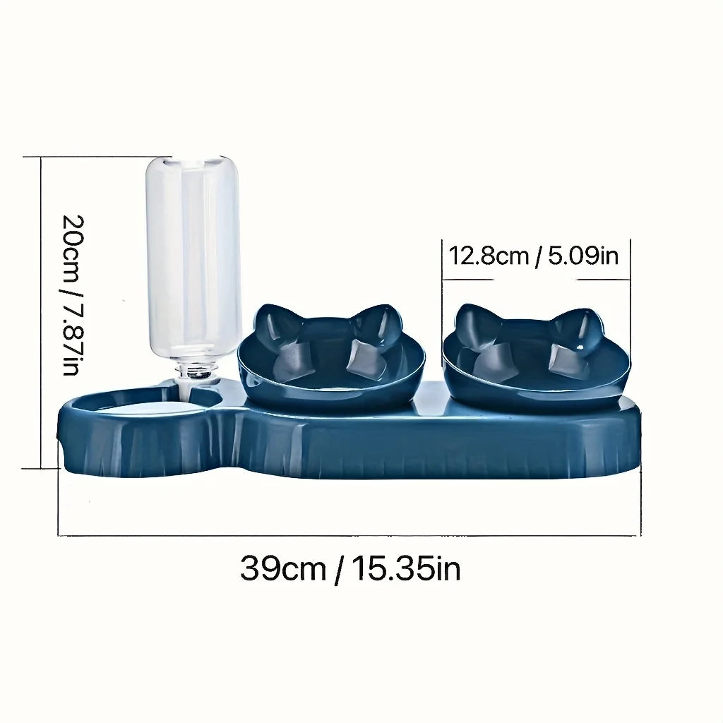 Meow & Sip Trio Bowl - Animal & Pet Supplies - Boopawdoo